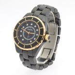 Chanel J12 Gold Bezel and Diamond Dial Quartz Ladies' Watch