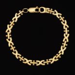 Ladies' Vintage Gold "X" Design Bracelet