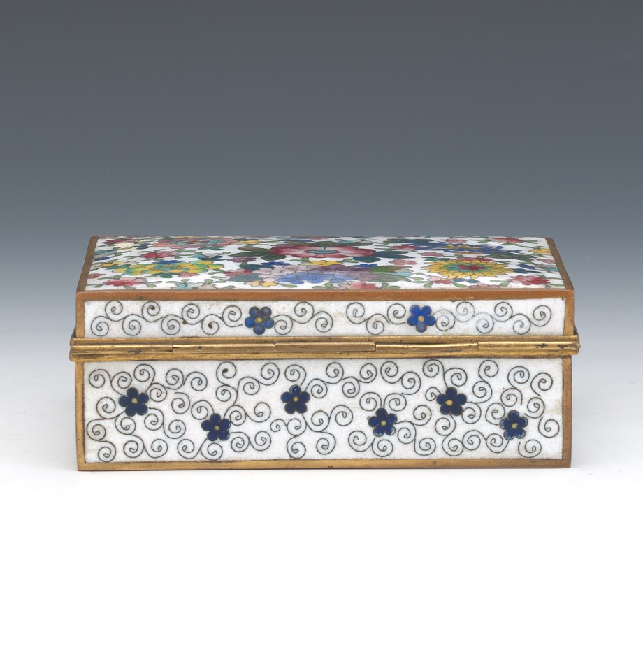 Japanese Gilt Bronze Cloisonne Enameled Millefiori Vanity Box. - Image 6 of 9