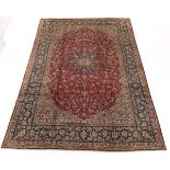 Semi-Antique Fine Hand Knotted Signed Isfahan Najaf Abad Carpet