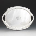 International Sterling Silver Oval Double Handles Tray