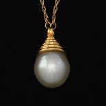 Ladies' Mikimoto Pearl and Gold Necklace
