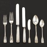 Tiffany & Co. Sterling Silver Tableware Service for Eight, "St. Dunstan" Pattern, dated 1909