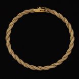 Ladies' Gold Parisian Wheat Braided Bracelet