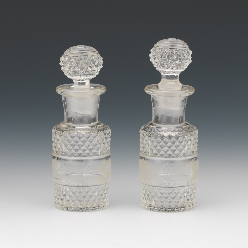 Victorian Velvet Miniature Vanity Cabinet with Scent Bottles, ca. Middle 19th Century - Image 12 of 14