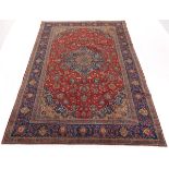 Semi-Antique Fine Hand Knotted Sarouk Carpet