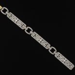 Ladies' Retro Gold and Diamond Bracelet