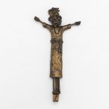 Antique African Brass Crucifix