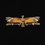 European Gold, Diamond and Enamel Phoenix Brooch