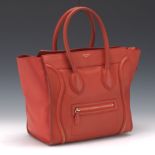 Celine Leather Luggage Tote