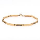 Ladies' Retro Vermeil Gold on Sterling Silver and Blue Sapphire Bracelet