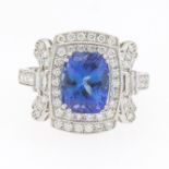 Ladies' Tanzanite and Diamond Ring