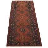 Fine Semi-Antique Hand Knotted Bijar Carpet