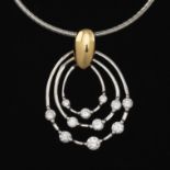 Ladies' Diamond Gold Necklace on Chain