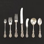 Reed & Barton Sterling Silver Tableware Service for Twelve, "Francis I" Pattern