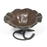 Bronze Lily Pad Bowl