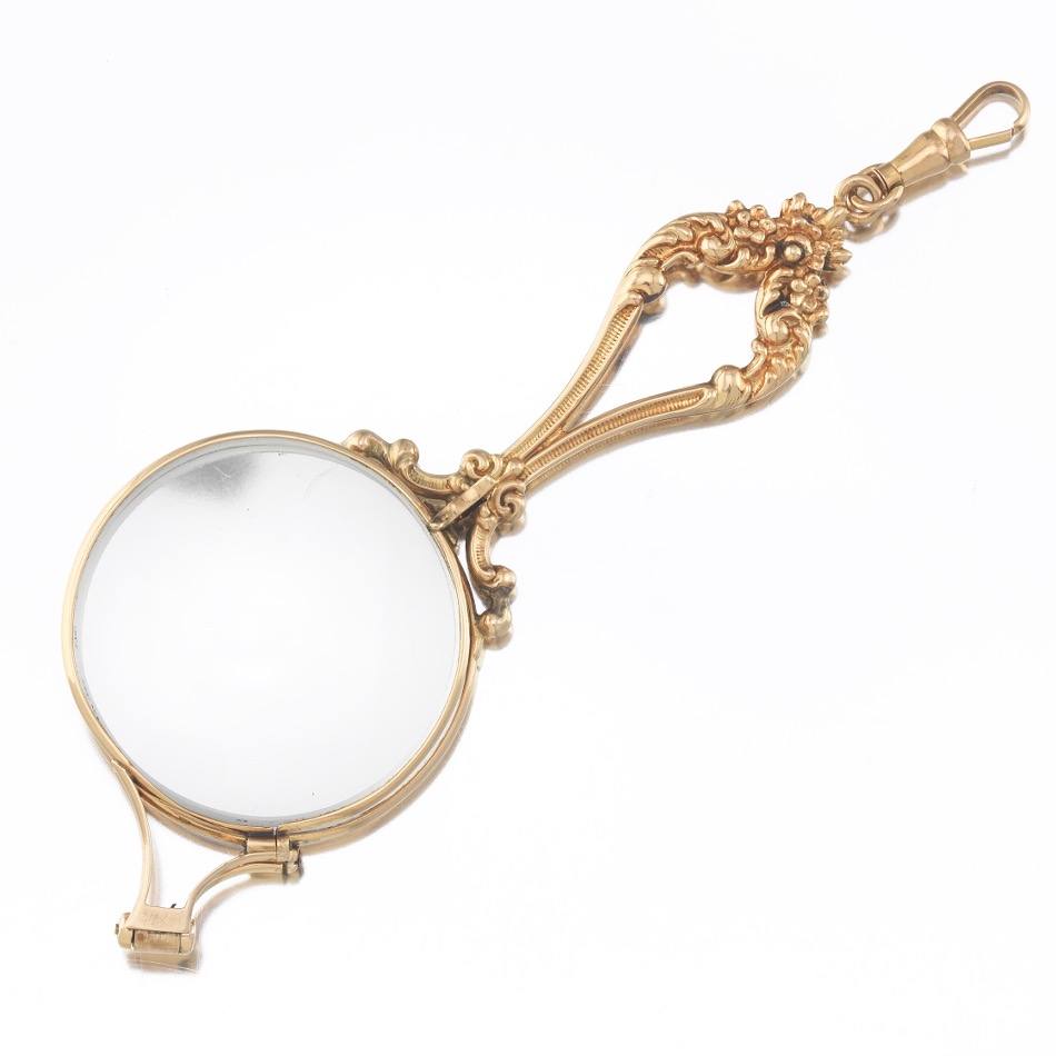 Lorgnette Pendant in Gold and Diamonds - Image 6 of 7