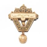 Victorian Gold-Filled Brooch