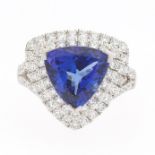 Ladies' Tanzanite and Diamond Ring