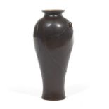 Japanese Meji Period Bronze Vase