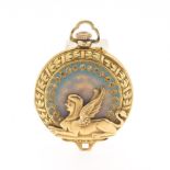 Egyptian Revival 18k Gold Pocket Watch