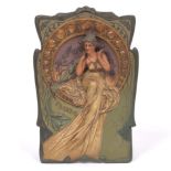 Turn-Teplitz Art Nouveau High Relief Plaque