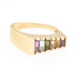 Ladies' Vintage Gold and Gemstone Ring