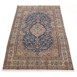 Very Fine Semi-Antique Hand Knotted Nain Silk and Wool Carpet