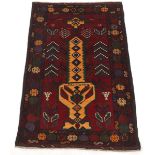 Very Fine Signed Hand Knotted Balouch Carpet