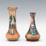 Two Limoges Enameled Miniature Vases