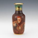 Dresden Jeweled Vase, Signed Wagner