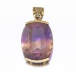 Ladies' Gold and 35 ct Ametrine Pendant