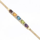 Ladies' Gold, Gemstone and Diamond Bracelet