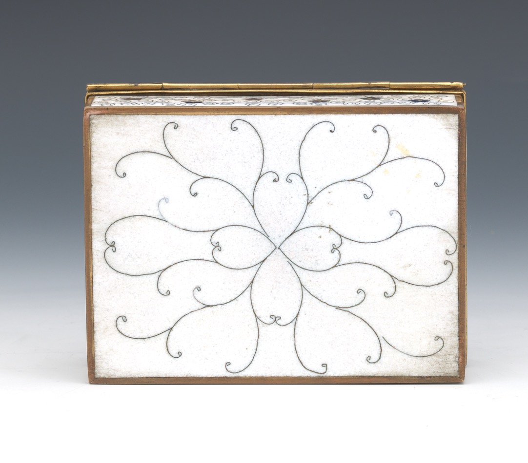 Japanese Gilt Bronze Cloisonne Enameled Millefiori Vanity Box. - Image 9 of 9