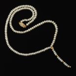 Ladies' Gold and Seed Pearl Necklace