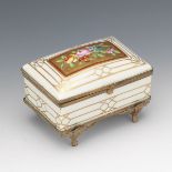 French Porcelain Dresser Box