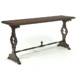 Victorian Long Mahogany Console Table