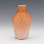 Quilted Satin Glass Vase