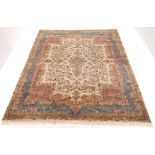 Very Fine Semi-Antique Hand Knotted Lavar Kerman Palace Size Carpet, ca. 1960's