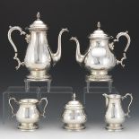 International Sterling Silver Five-Piece Tea/Coffee Service, "Prelude" Pattern