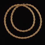 Ladies' Gold Parisian Wheat Braided Necklace