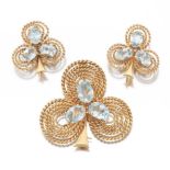 Ladies' Brooch and Earrings Suite