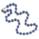 Ladies' Gold and Lapis Lazuli Necklace