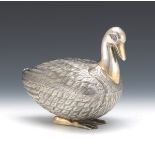 Tane Sterling Silver Lidded Duck Box