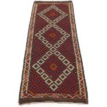 Fine Semi-Antique Hand Knotted Shiraz Kilim Runner/Carpet