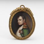 Napoleon Bonaparte Porcelain Portrait Miniature