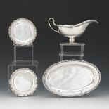 Four Juvento Lopez Reyes and CLS Mexican Sterling Silver Table Articles