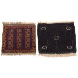 Two Very Fine Antique Hand Knotted Balouch Carpets, ca. 1920's