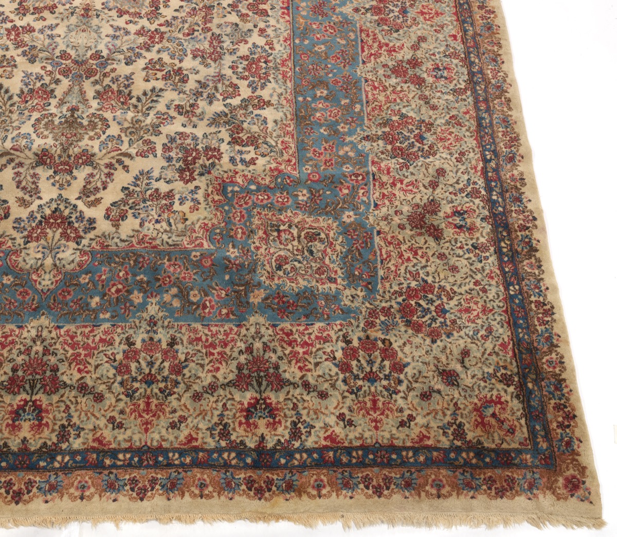 Very Fine Near Antique Hand Knotted Lavar Kerman Palace Size Carpet, ca. 1930's/40's - Image 2 of 9
