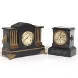 Two Antique Mantel Clocks